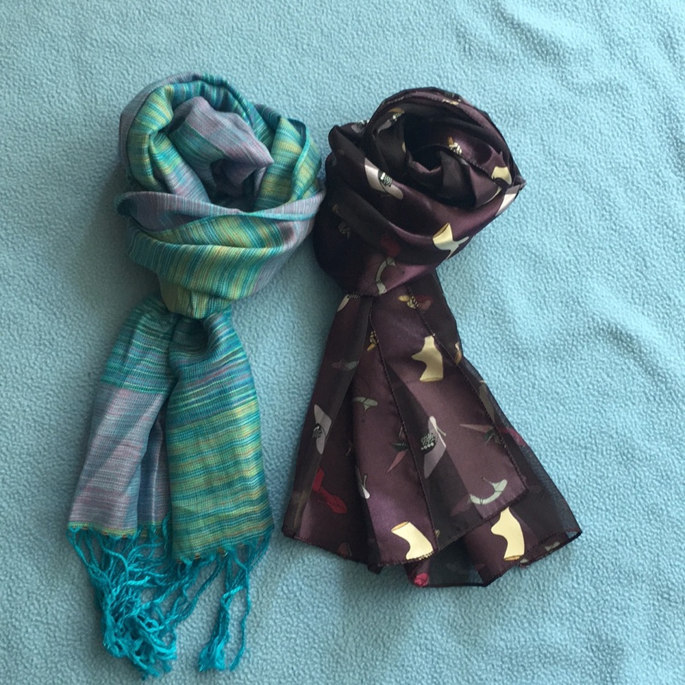 2 beautiful scarves.